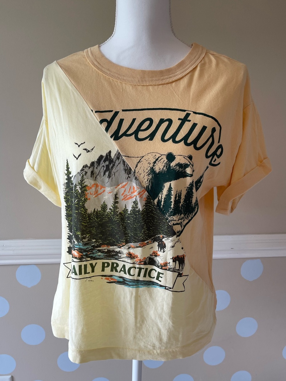 Anthropologie Adventure Graphic Tee in Yellow